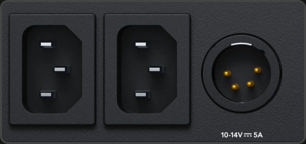 HyperDeck Studio 4K Pro – Dva redundantní síťové zdroje