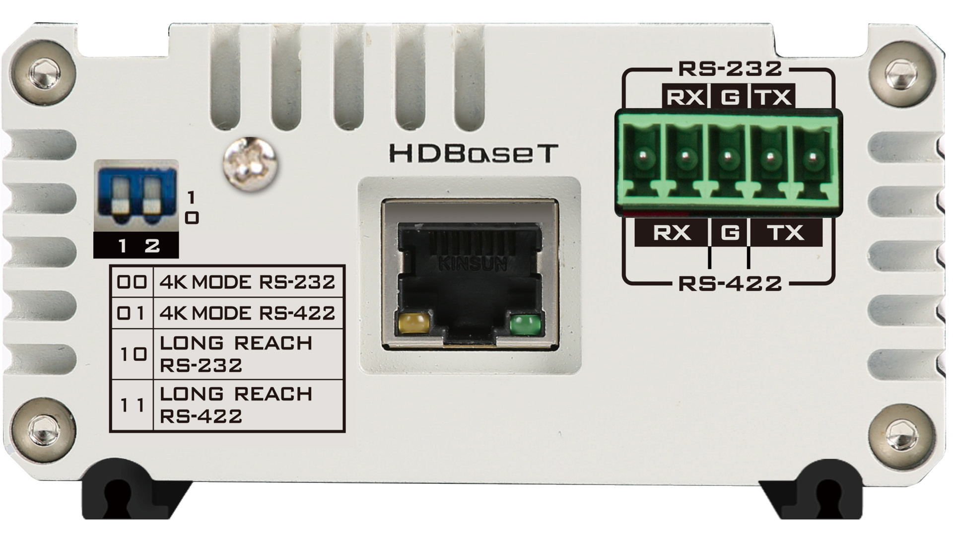 RS-422 and RS-232 controls on HBT-11