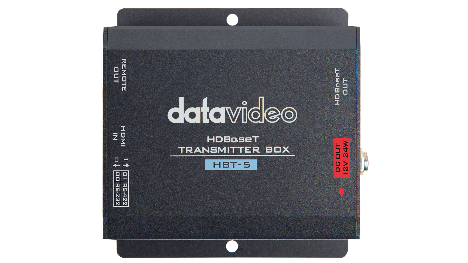 Pogled od zgoraj na oddajnik Datavideo HBT-5