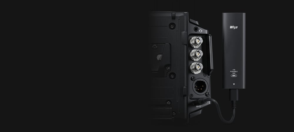 Blackmagic URSA Broadcast G2 – Záznam na disky přes USB-C