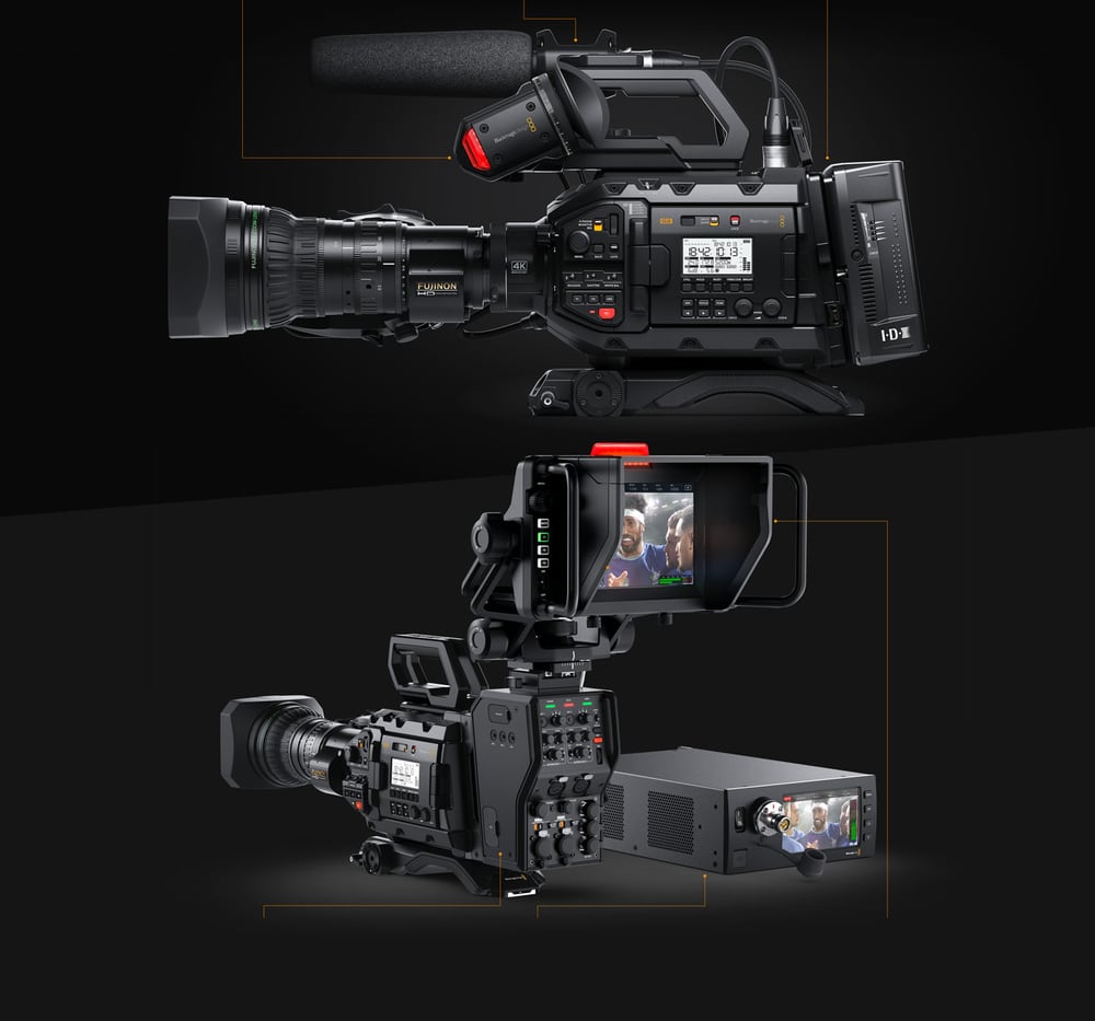 Blackmagic URSA Broadcast G2 – Hledáčky, optika SMPTE a rekordér