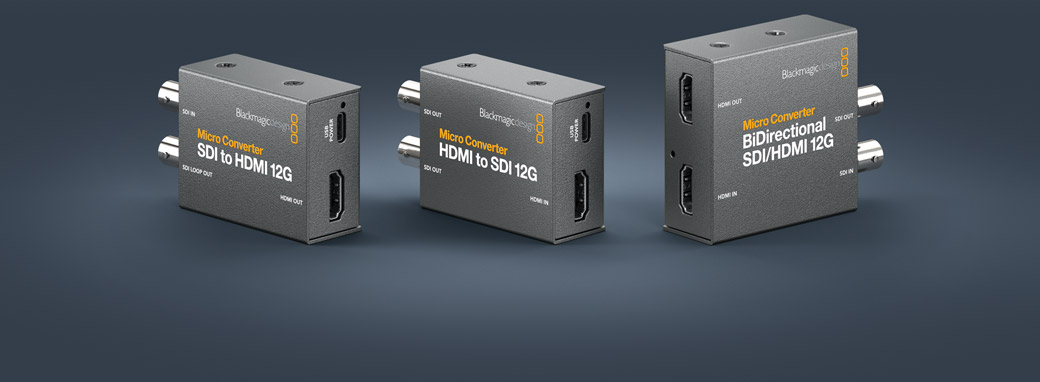 Řada Blackmagic Micro Converter 12G
