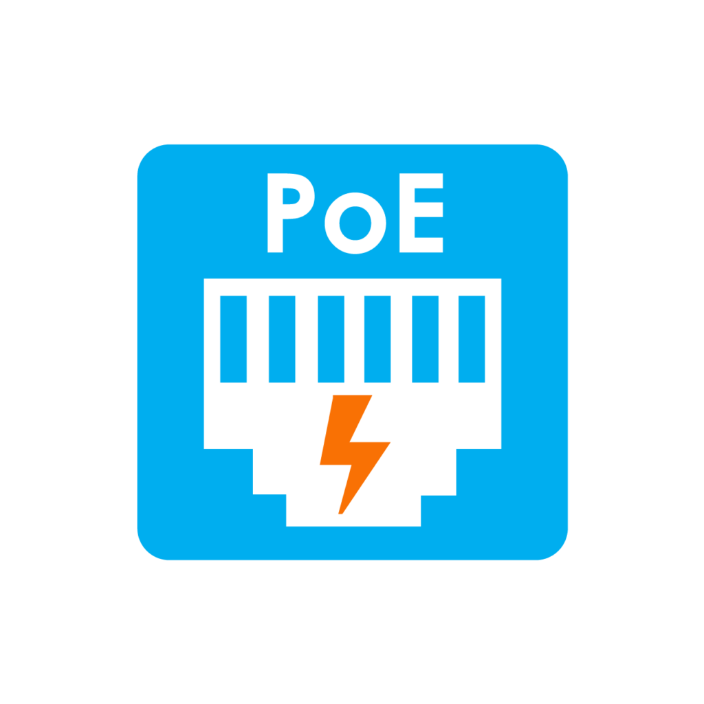 Symbol napájení PoE přes síťový kabel