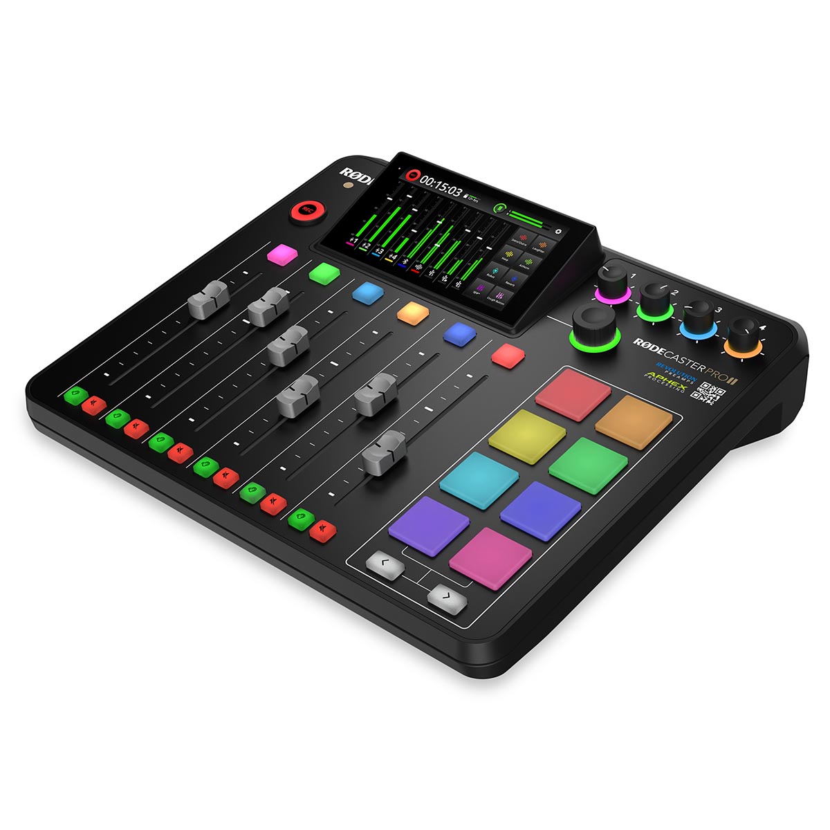 RØDECaster Pro II – vstupy a ovládání