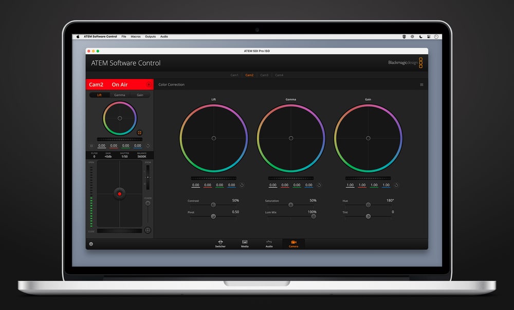 ATEM SDI Pro ISO – Ovládání kamer přes SDI