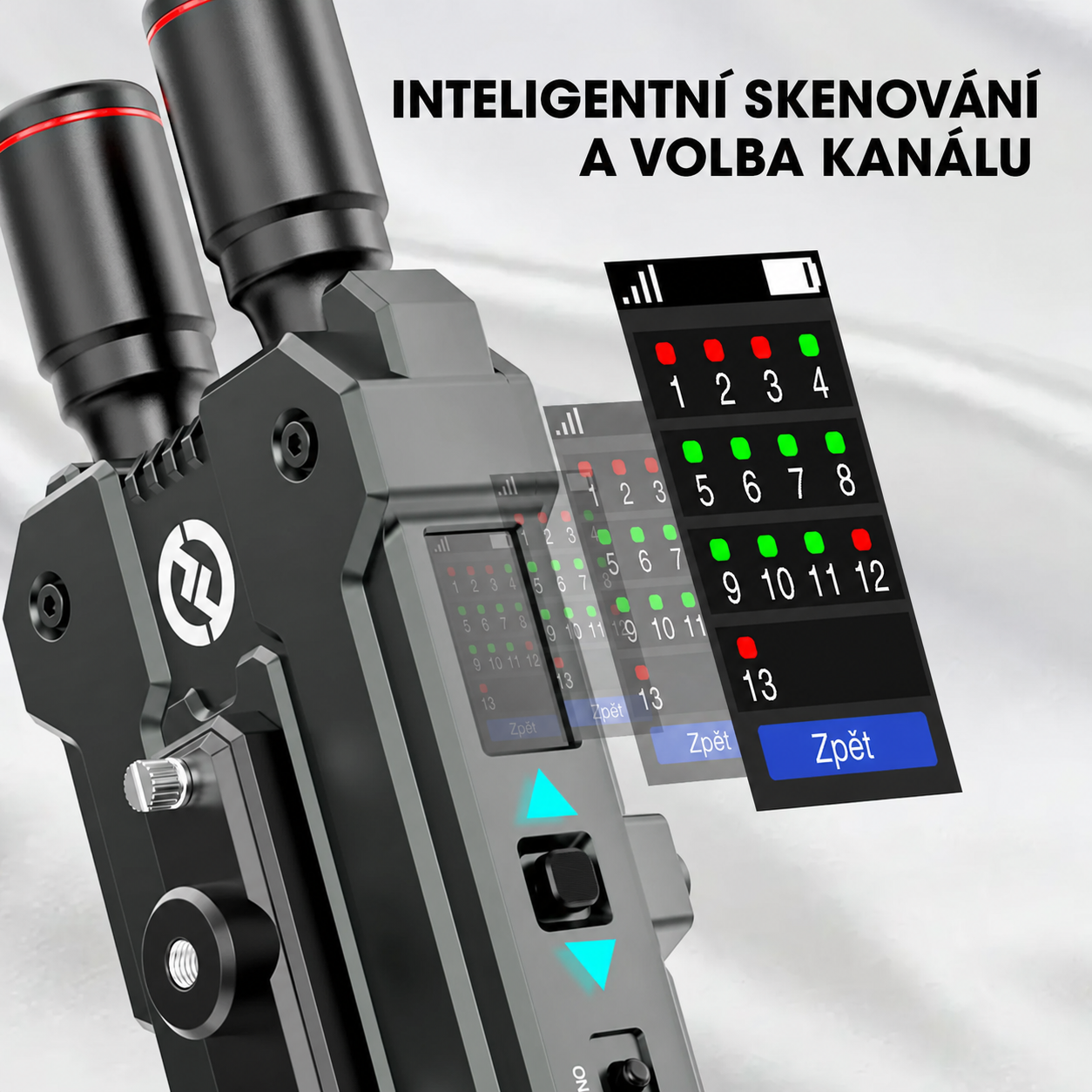 Česká infografika inteligentního skenování kanálů Mars 4K