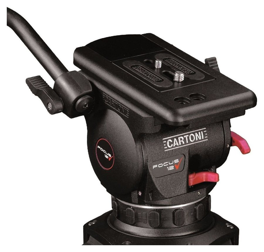 Cartoni Focus 12 Red Lock systém MS – Fluidní hlava Focus 12