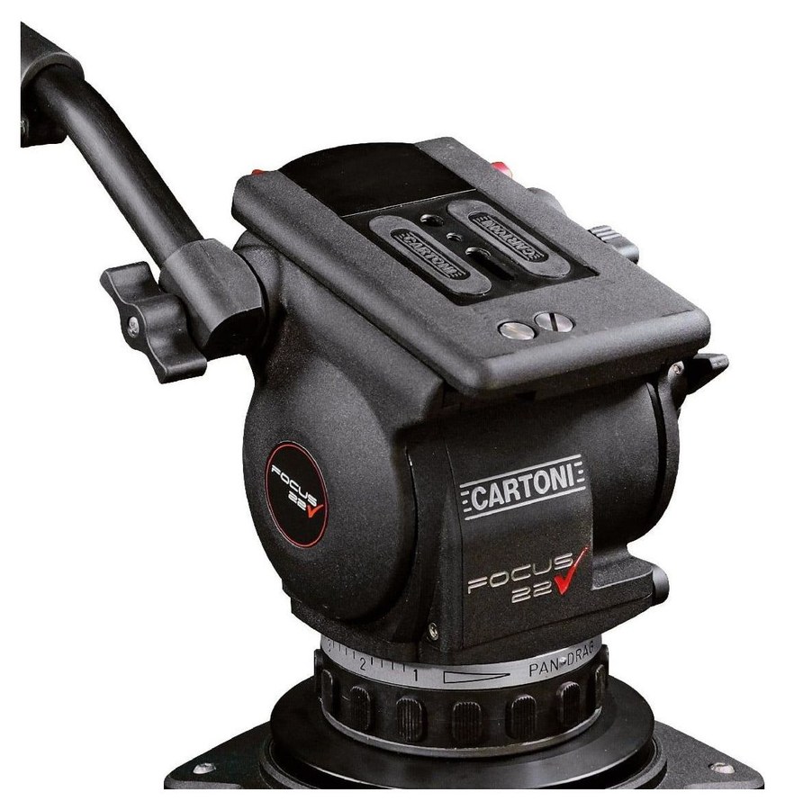 Cartoni Focus 22 systém EFP 1-St ALU MS – Fluidní hlava Focus 22