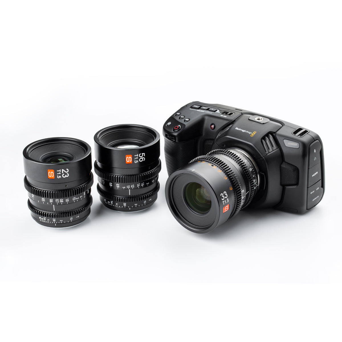 Viltrox S cine na kameře Blackmagic Pocket
