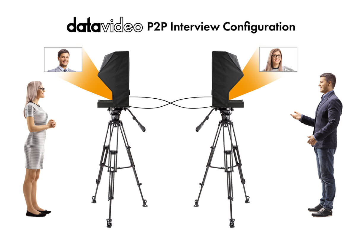 Rozhovor se dvěma telepromptery Datavideo TP-900
