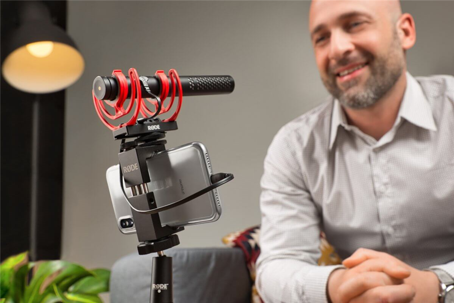 RODE SC15 used with VideoMic NTG and iPhone