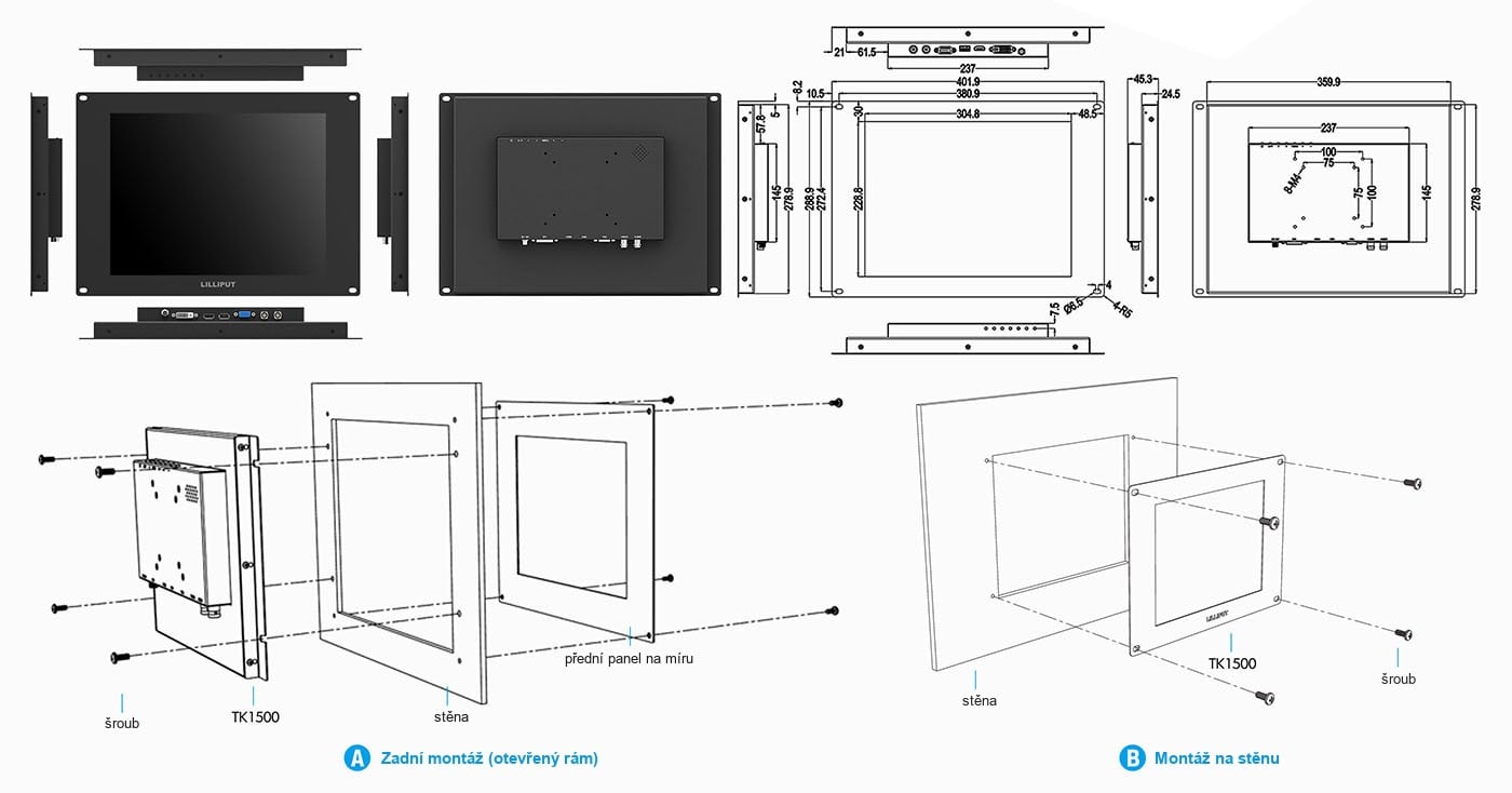 Lilliput TK1500-NP/C/T – infografika 1