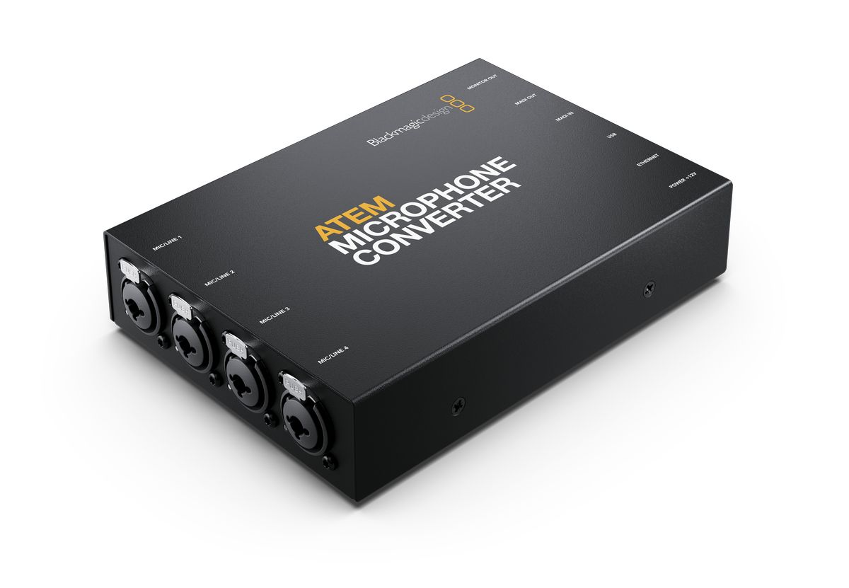 ATEM Microphone Converter connections