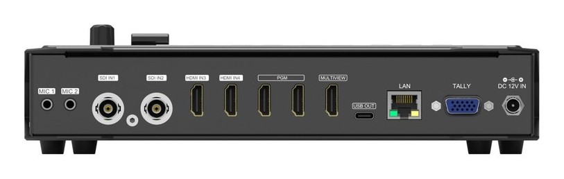 AVMATRIX HVS0403U – Konektory na zadním panelu