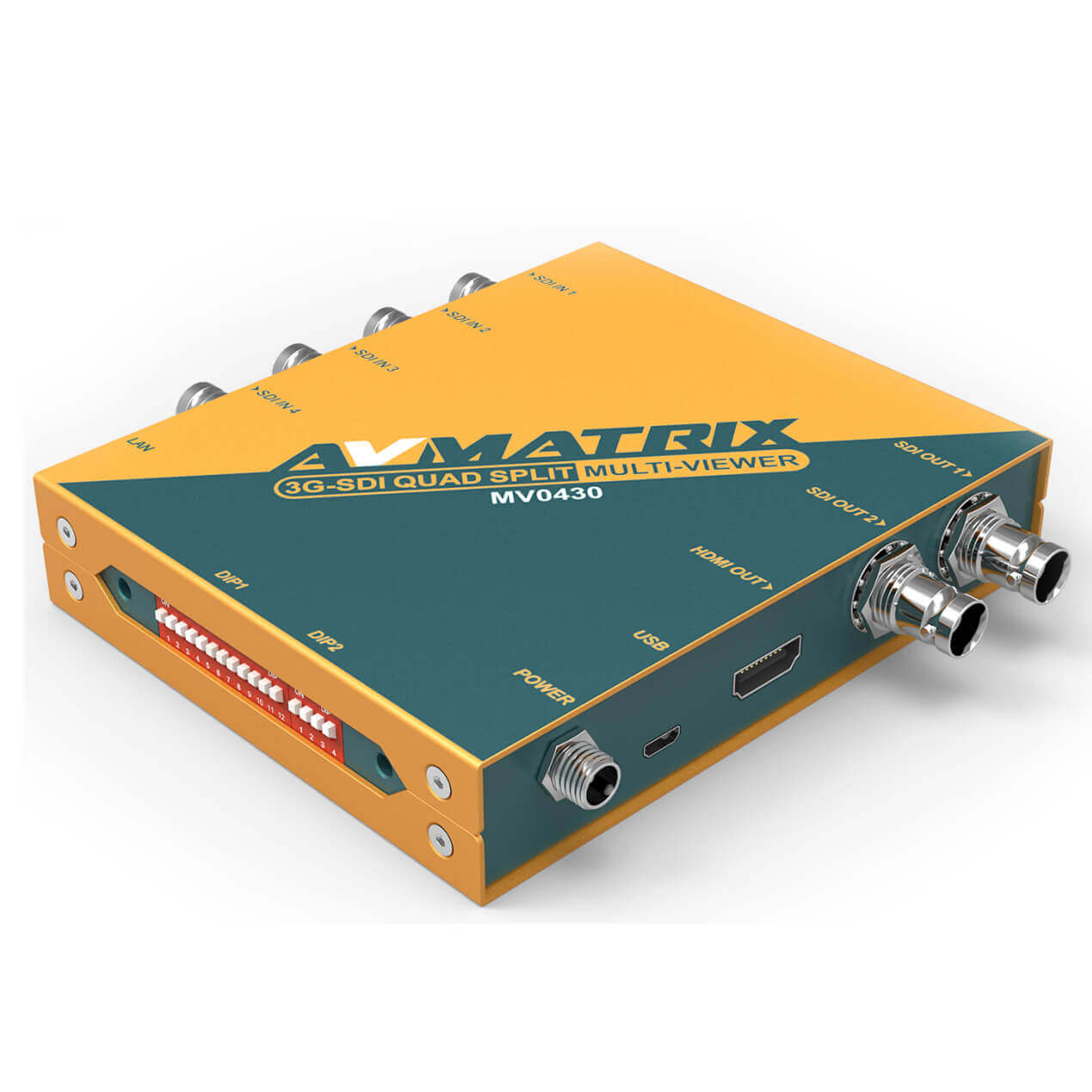 AVMATRIX MV0430 zadní panel s konektory