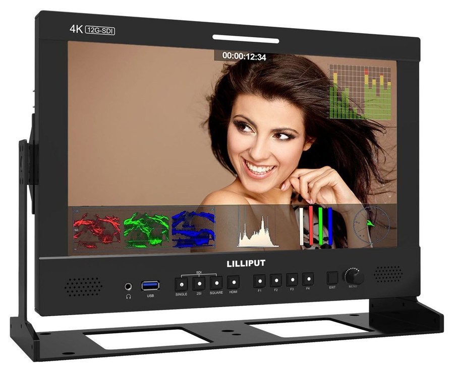 Lilliput Q13 třmenový držák – Monitor v držáku