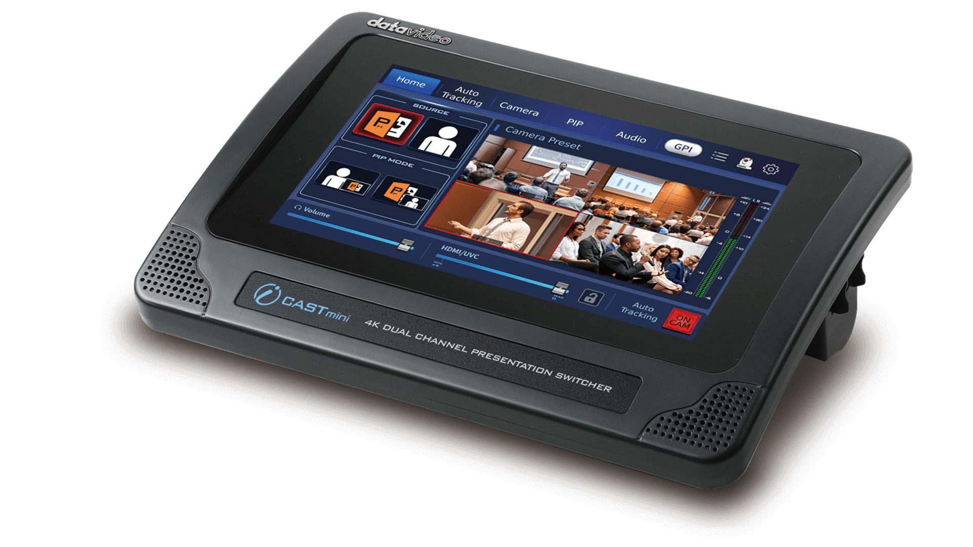 Camera and presentation workflow with Datavideo iCAST Mini