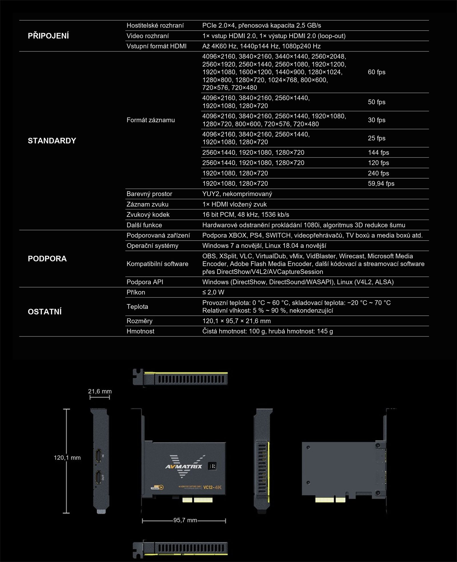 AVMATRIX VC12-4K – infografika