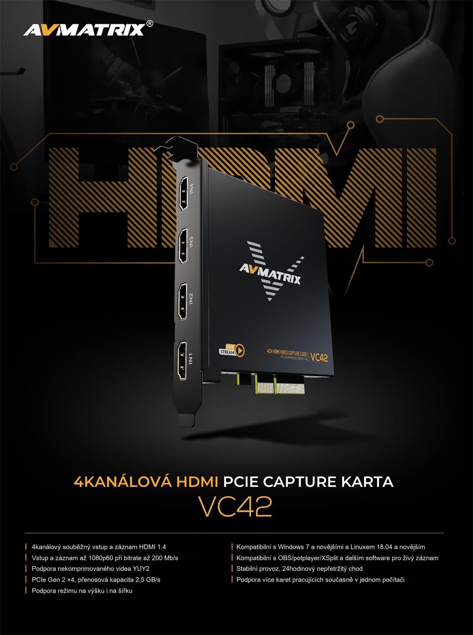 AVMATRIX VC42x – infografika