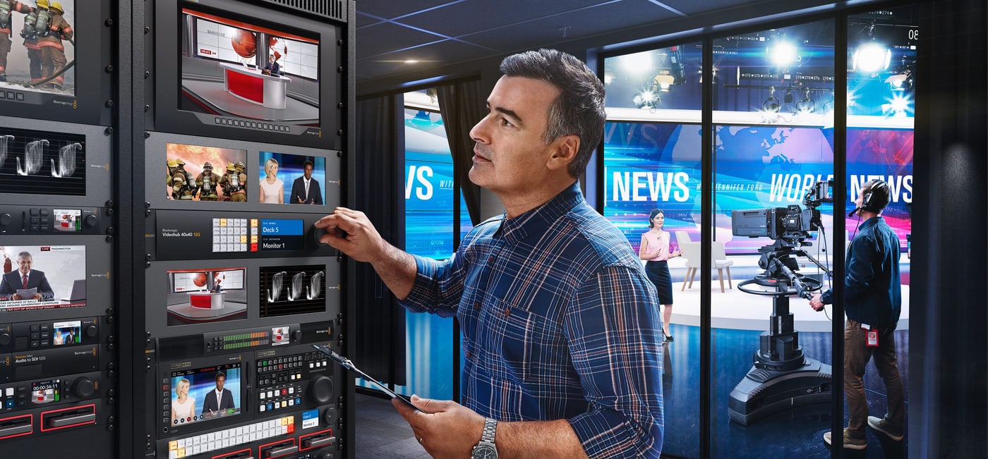 Blackmagic Videohub 40x40 12G – Směrování bez přepojování kabelů
