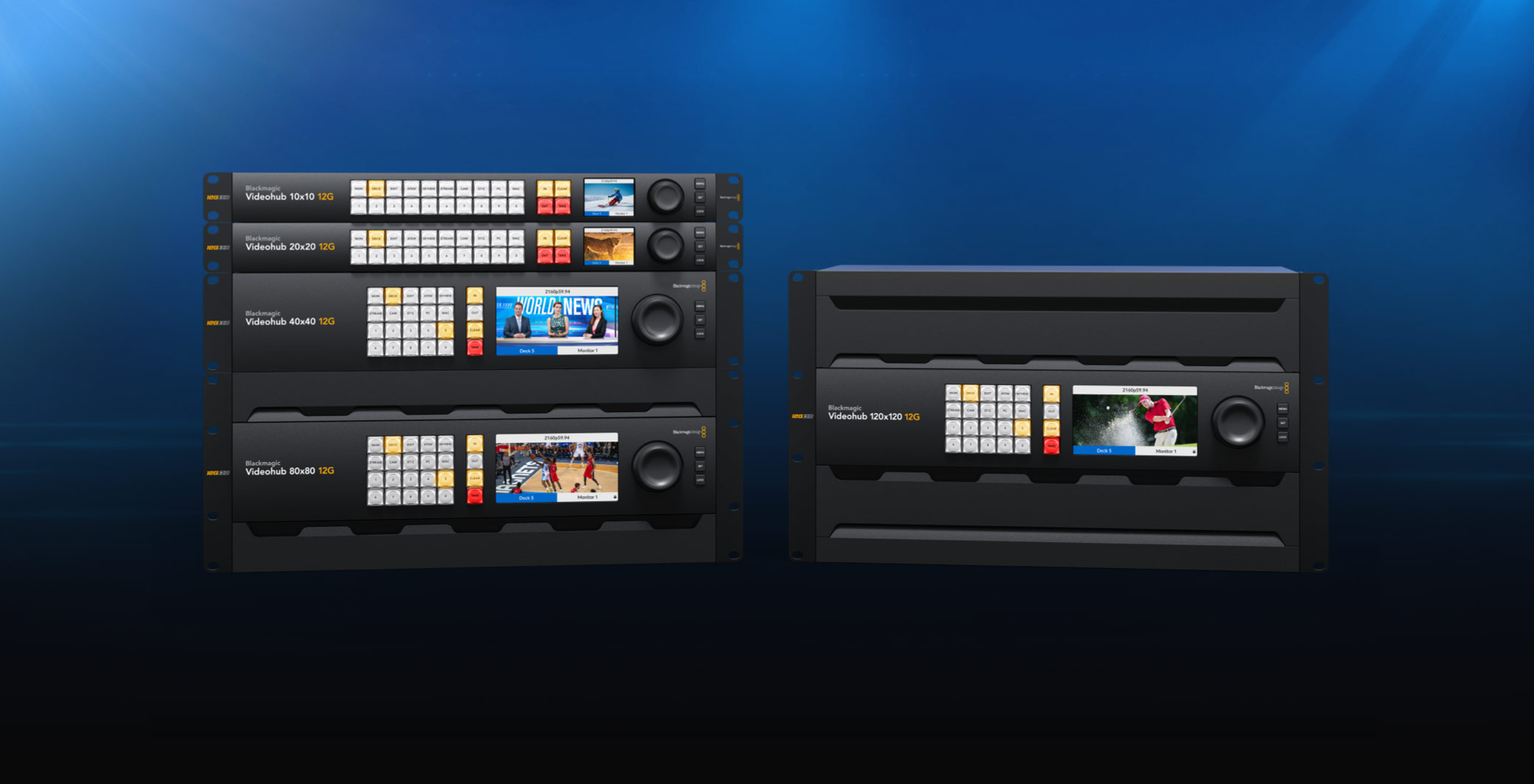 Blackmagic Videohub 40x40 12G – ovládání