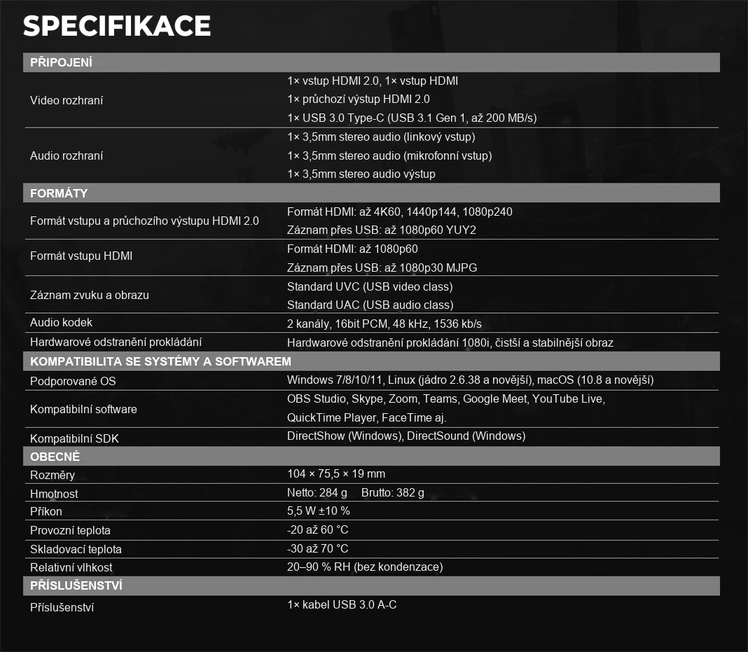 AVMATRIX UC2218-4K – infografika
