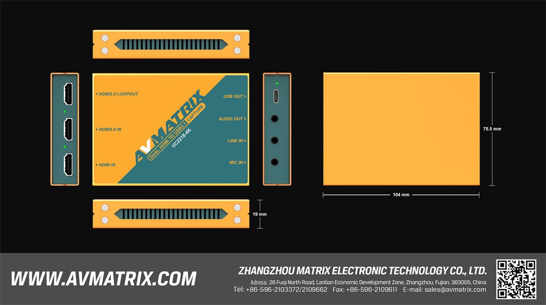 AVMATRIX UC2218-4K – infografika