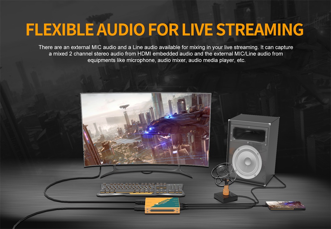 AVMATRIX UC2218-4K audio pro live streaming
