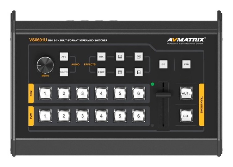 AVMATRIX VS0601U – Ovládací panel