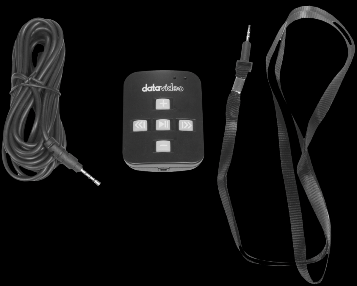 Optional Datavideo WR-500 remote control
