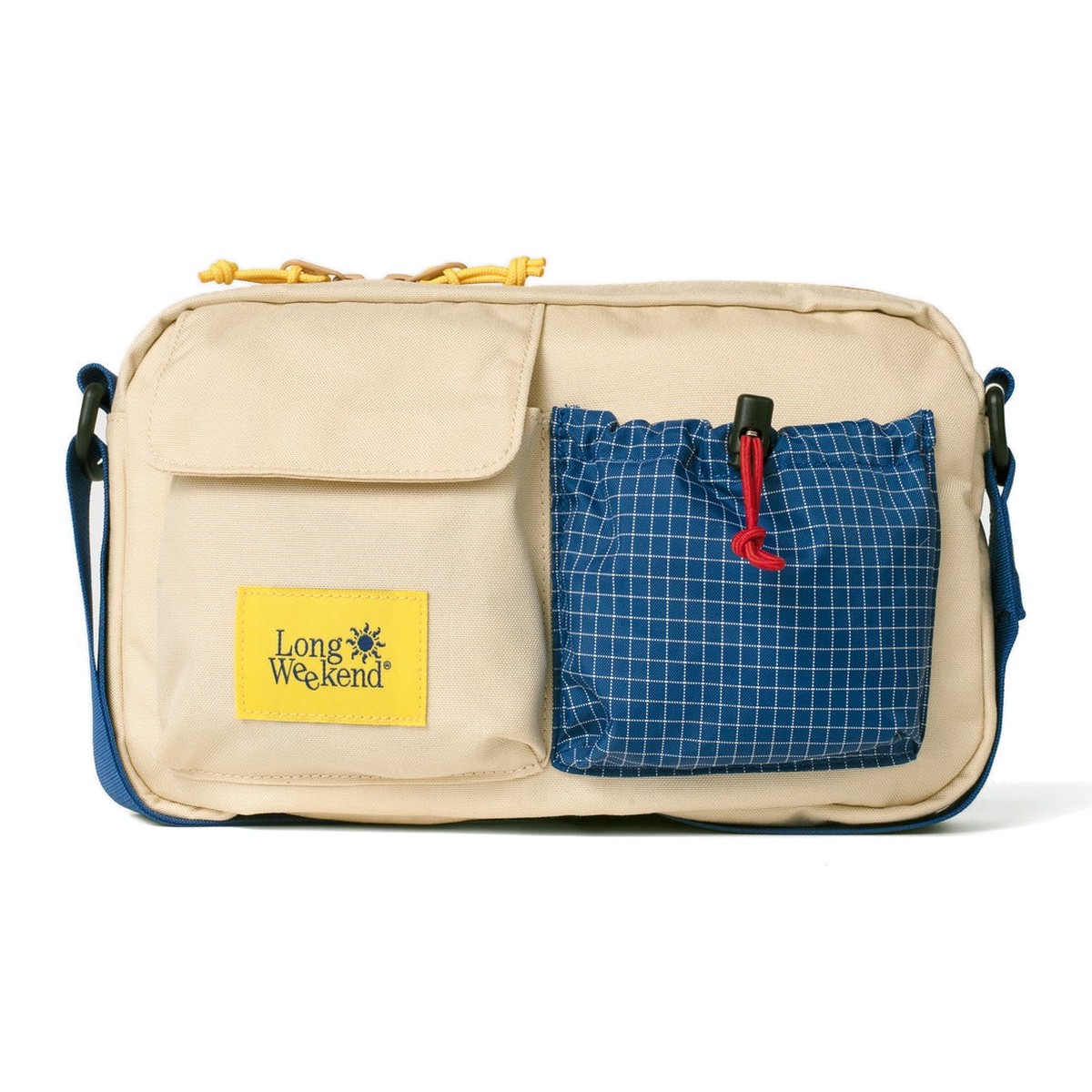 Long Weekend Santa Fe Shoulder Bag Creme Multi – Umhängetasche von vorn