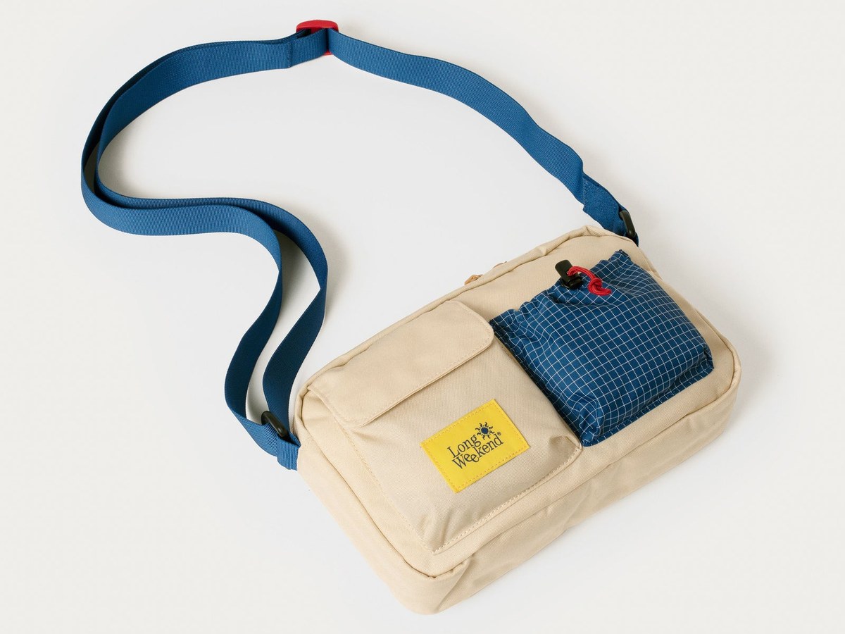 Santa Fe Shoulder Bag Creme Multi mit verstellbarem Gurt