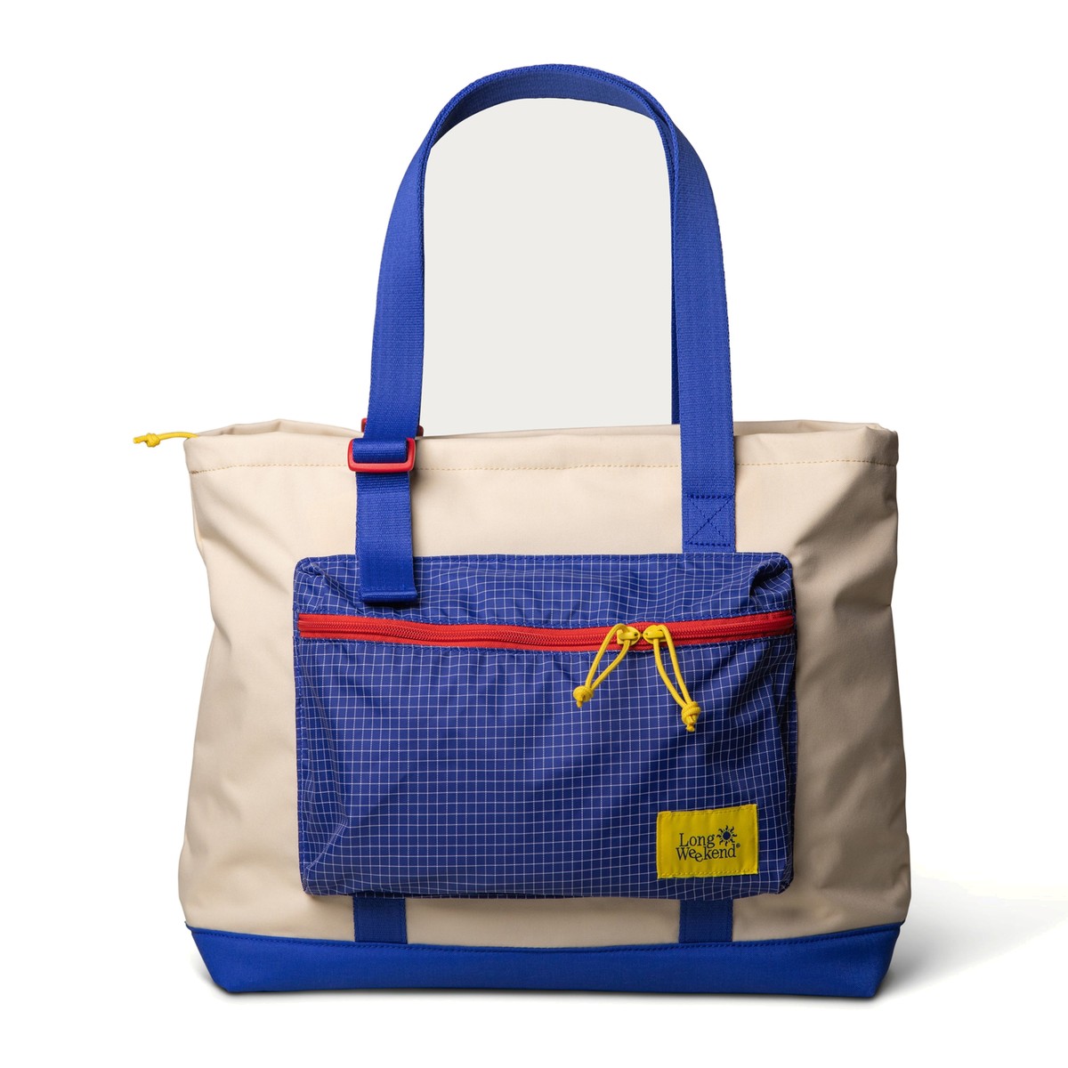 Long Weekend Beacon Tote – Creme Multi, vista frontal