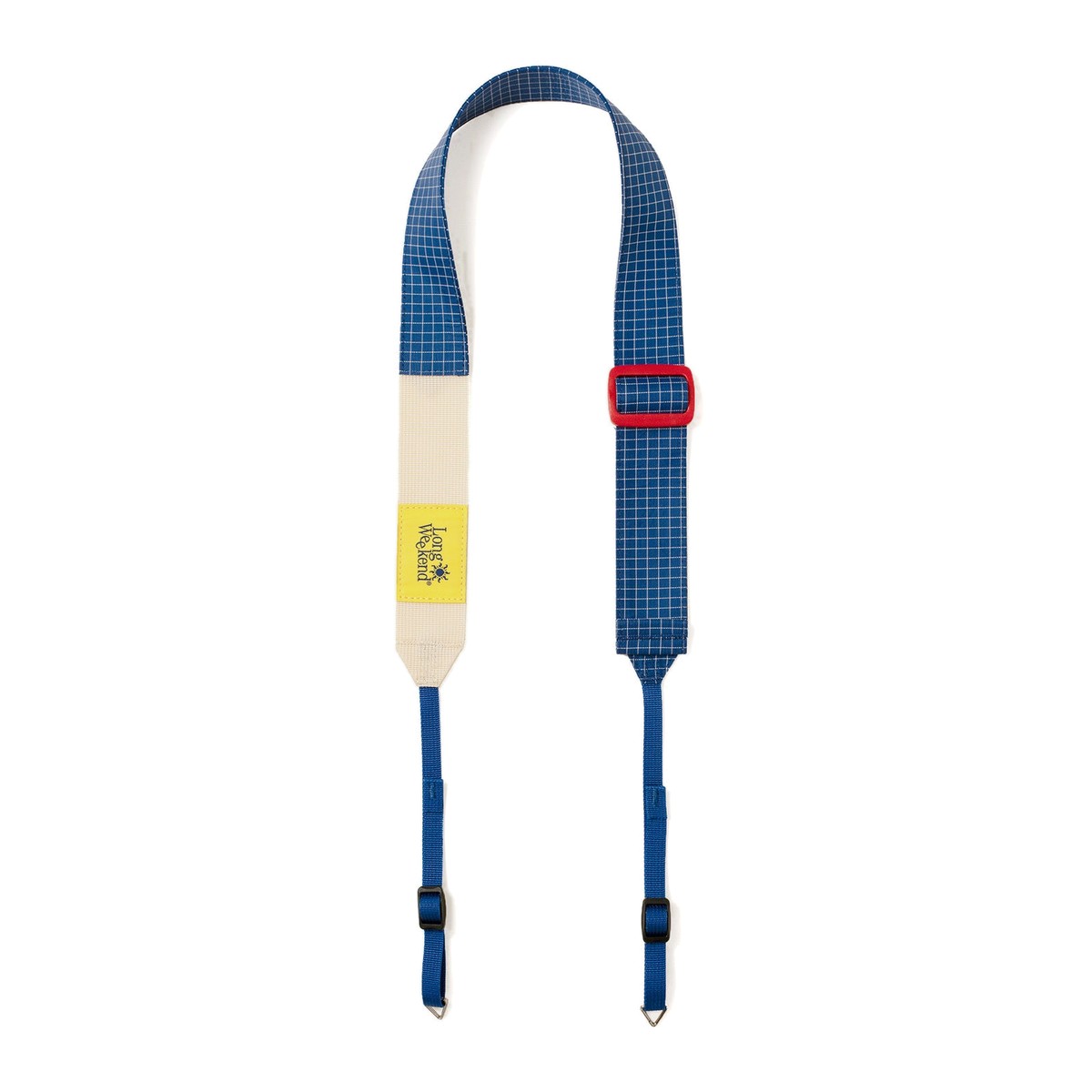 Long Weekend Adjustable Camera Neck Strap, Creme Multi