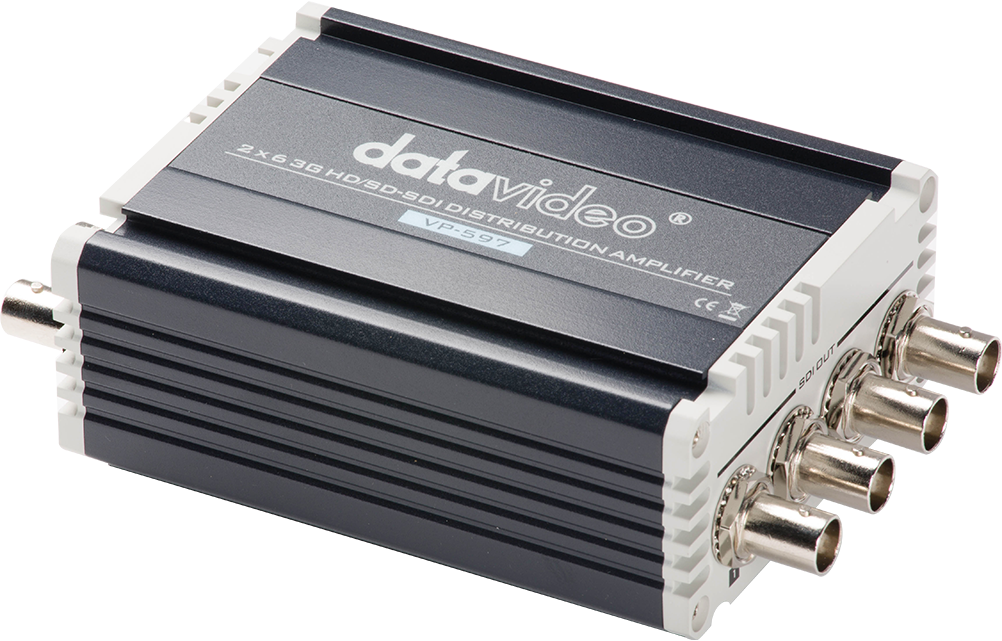 Datavideo VP-597, distribuční zesilovač se vstupy a výstupy SDI