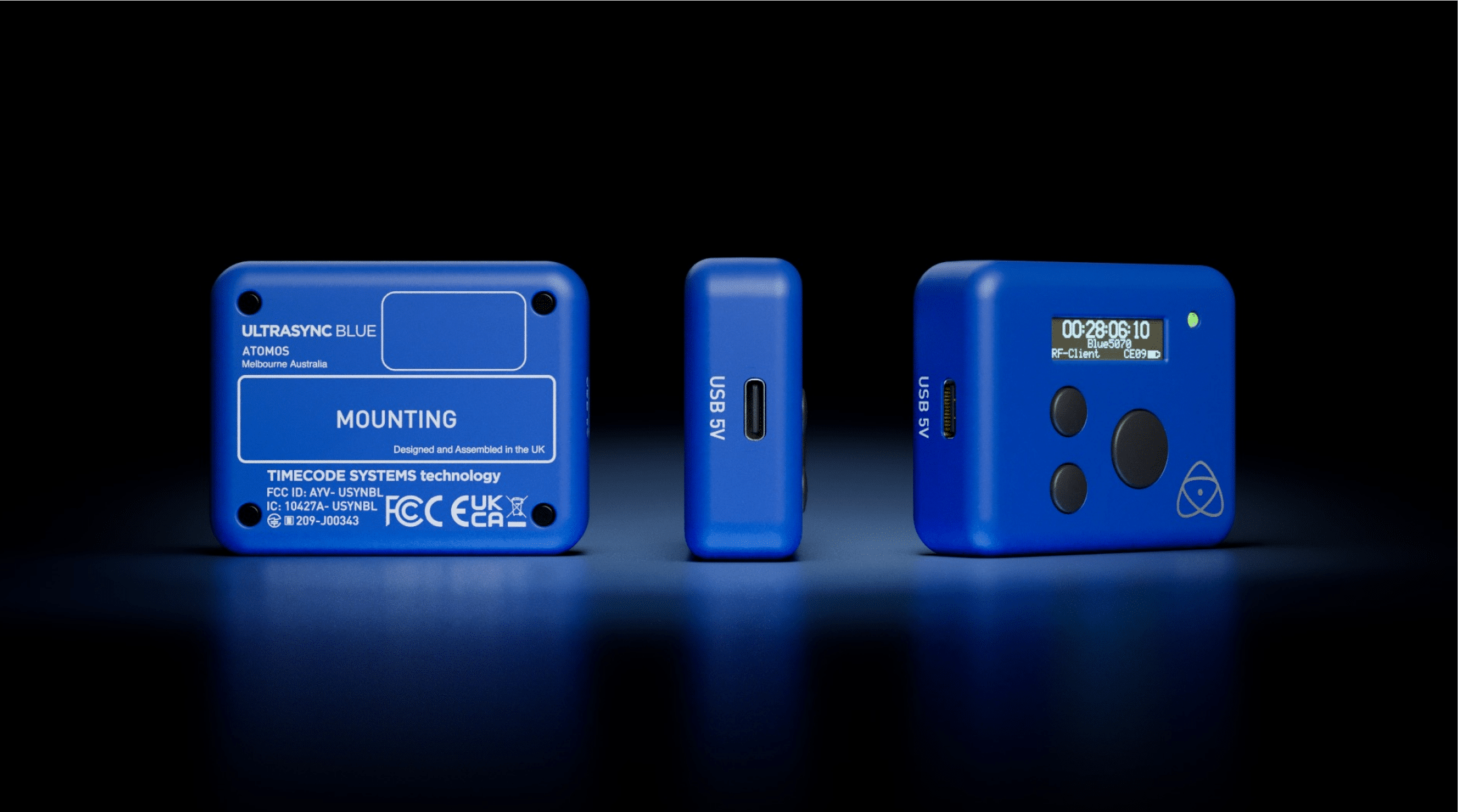 Pohledy na zařízení Atomos UltraSync BLUE