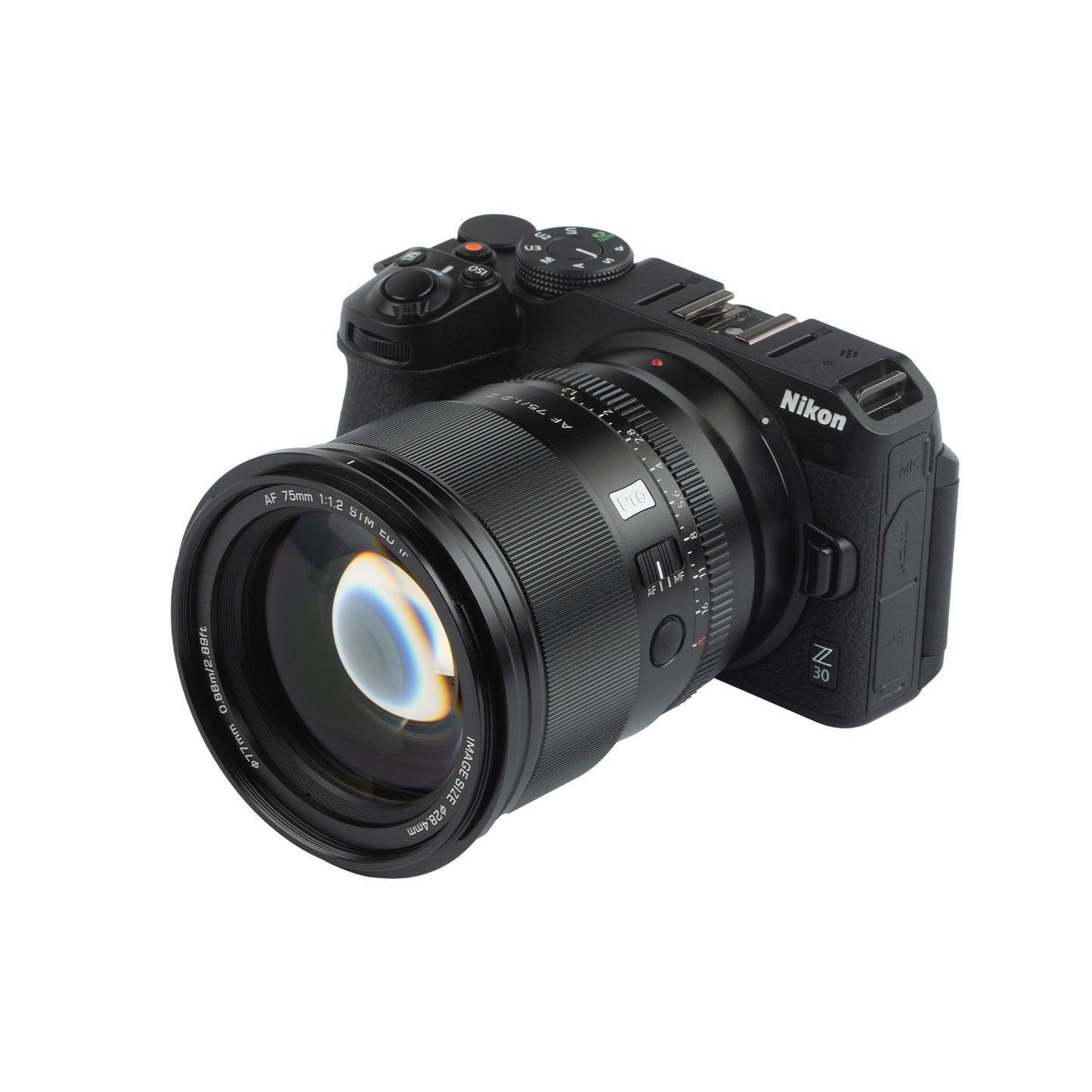 Viltrox AF 75 mm F1.2 Z na těle Nikon Z