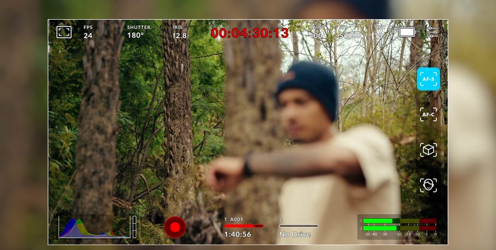 Blackmagic Cinema Camera 6K – Automatické ostření s detekcí obličeje