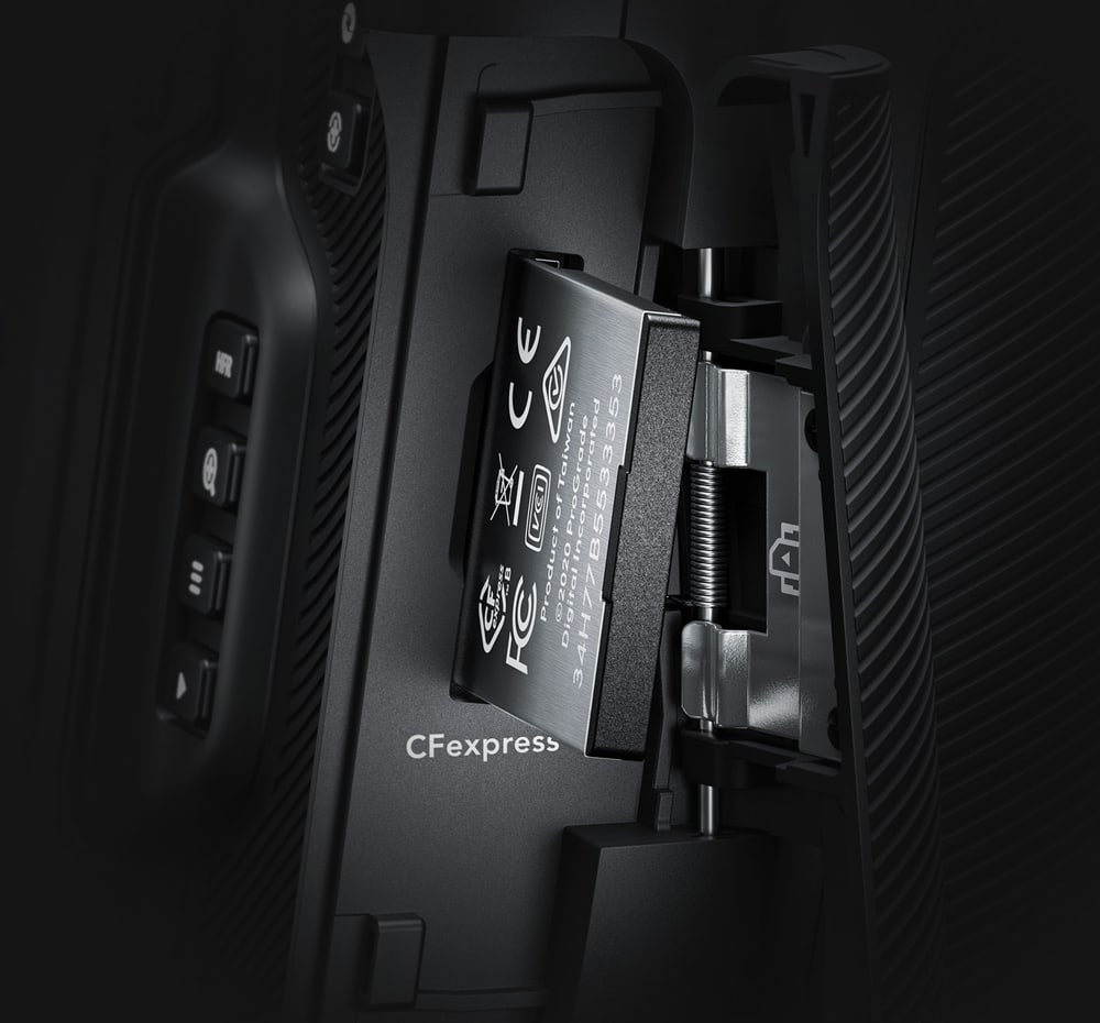 Blackmagic Cinema Camera 6K – CFexpress i externí disky