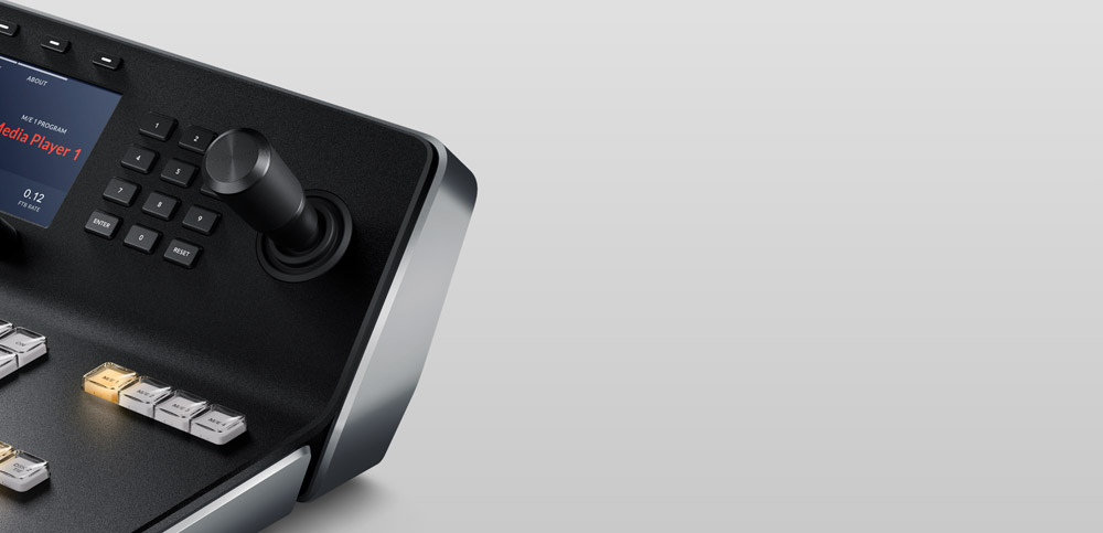 Detail joysticku ovládacího panelu ATEM
