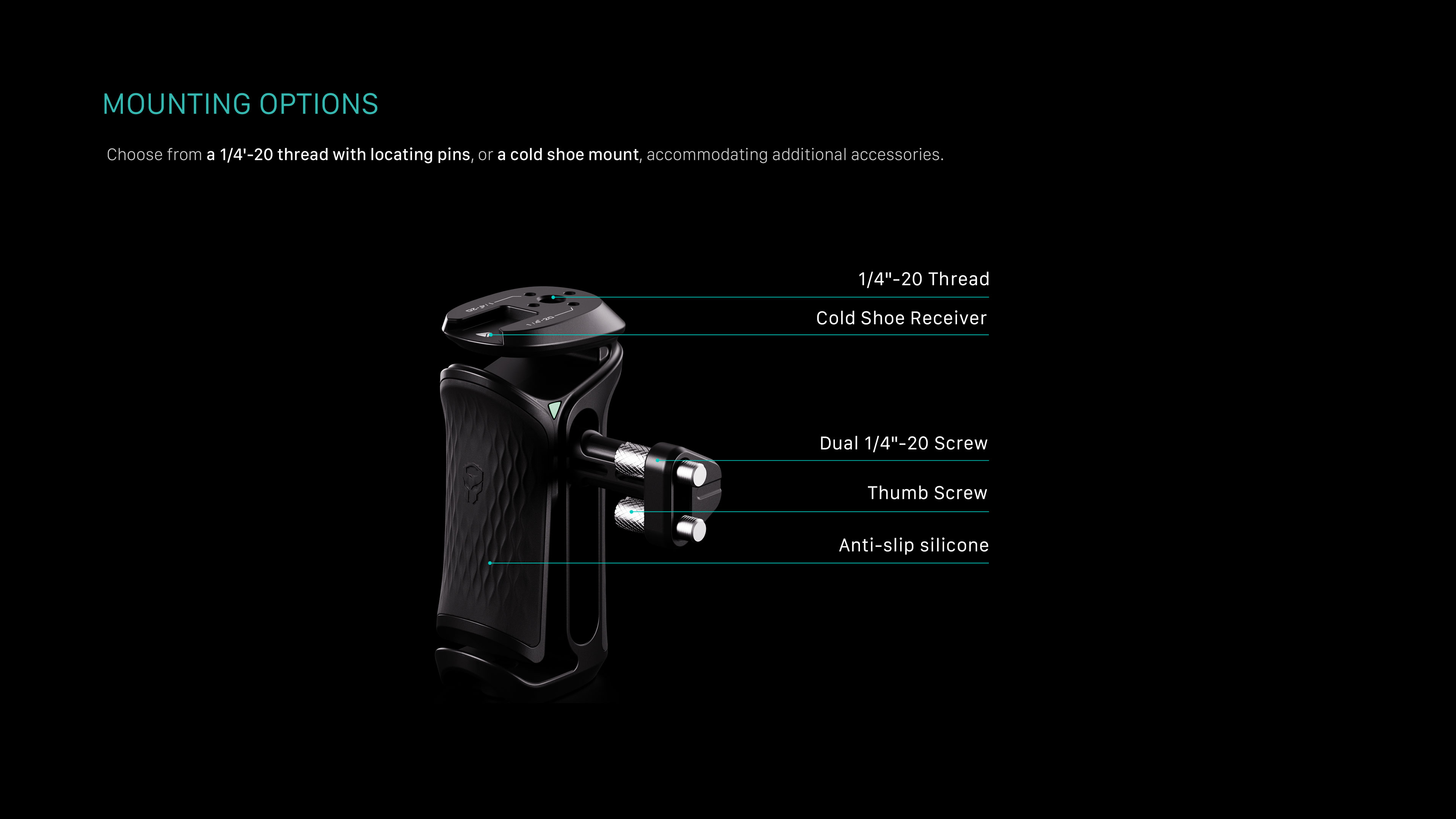 Tilta Xeno Side Handle (Dual 1/4"-20)