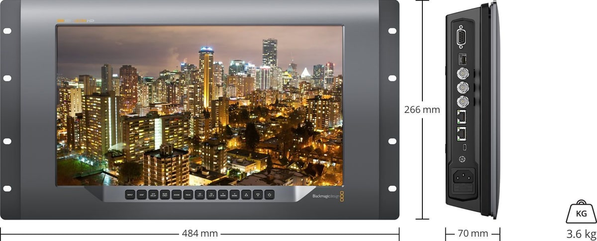 SmartView 4K – Rozměry a hmotnost