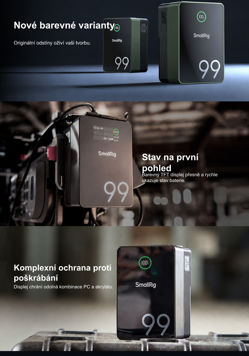 Přeložená produktová infografika SmallRig VB99 Pro 6/10