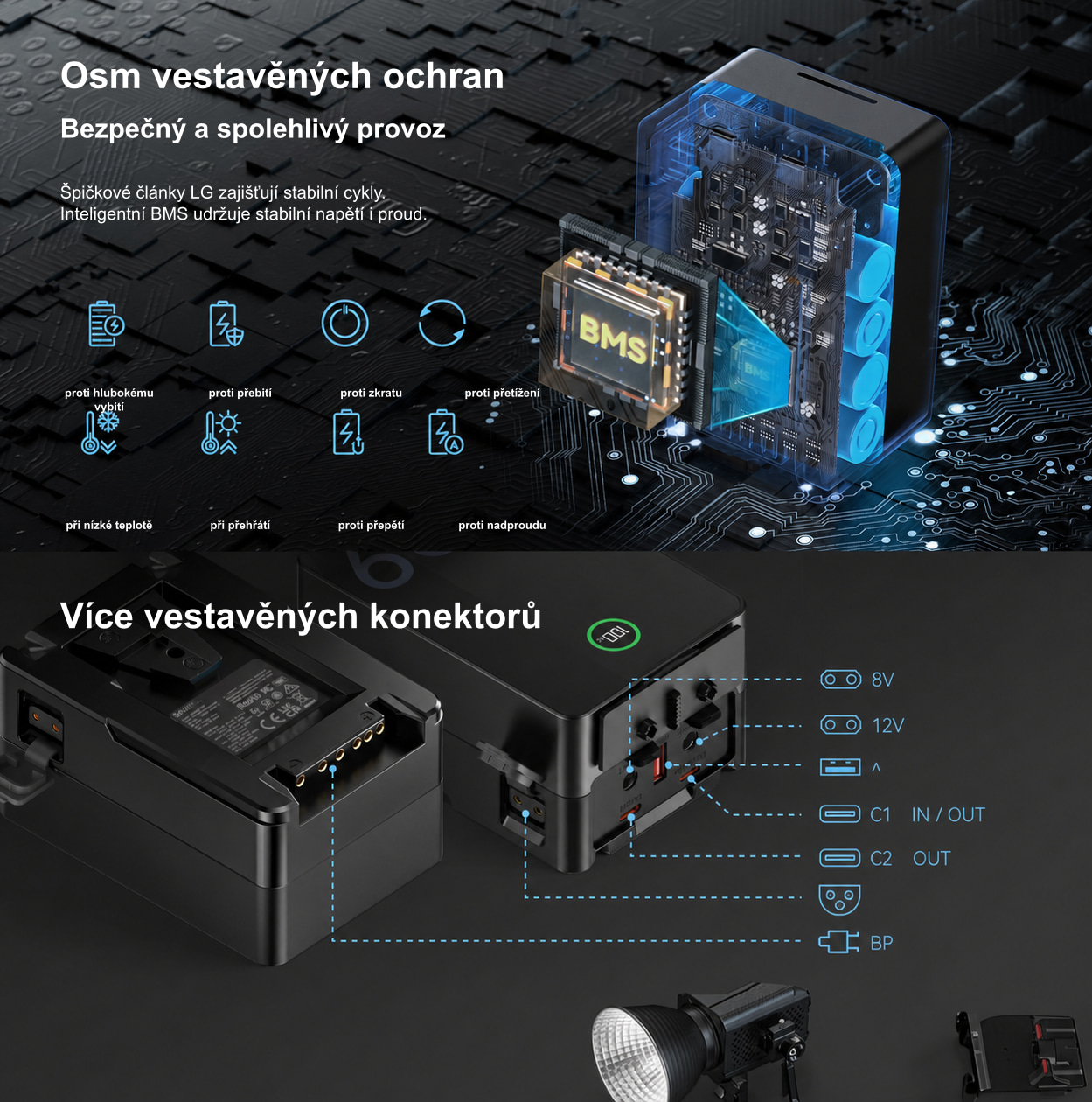 Přeložená produktová infografika SmallRig VB99 Pro 4/10