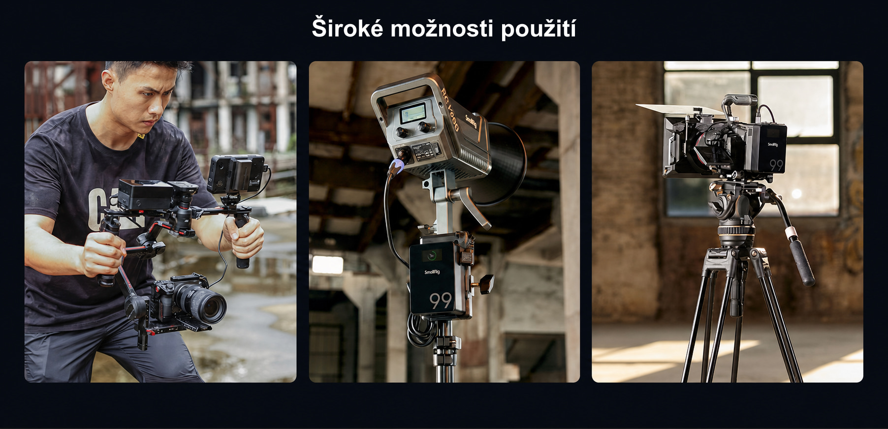 Přeložená produktová infografika SmallRig VB99 Pro 7/10