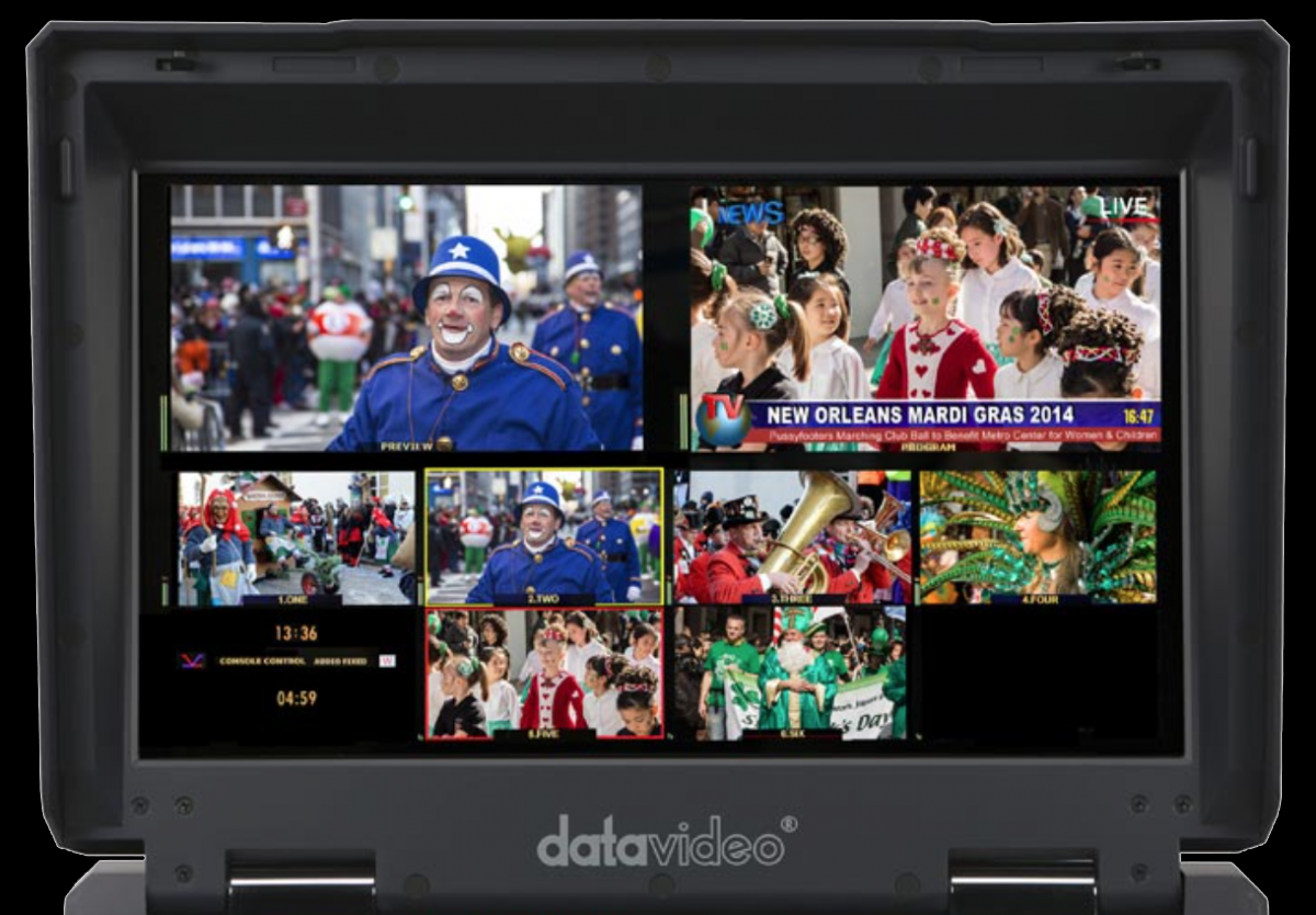 Integrovaný monitor Datavideo HS-2200 s multiviewem