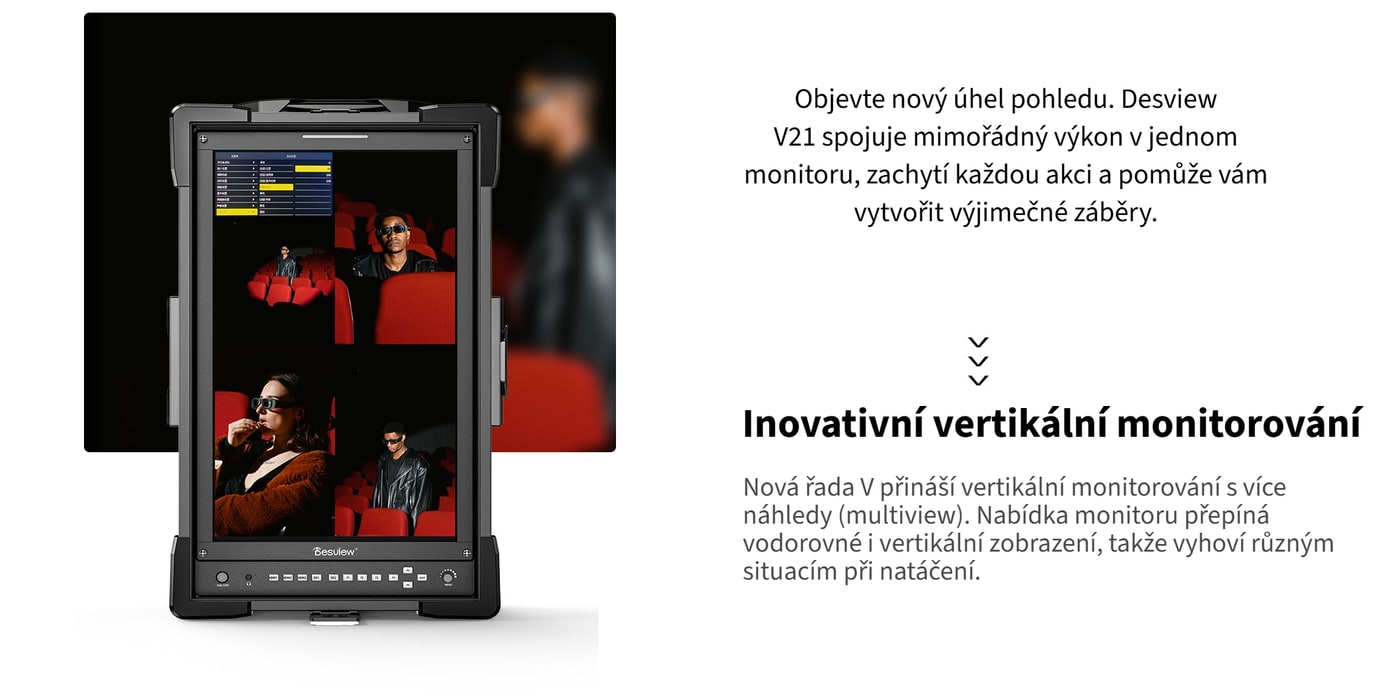 Vertikální monitor pro obsah na výšku
