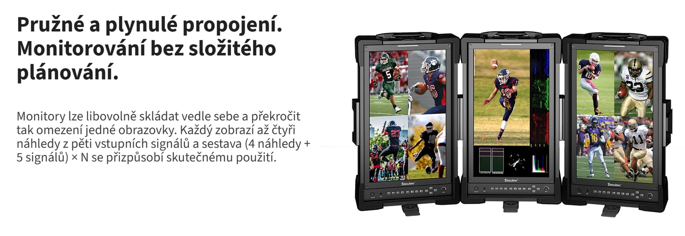 Více monitorů vedle sebe