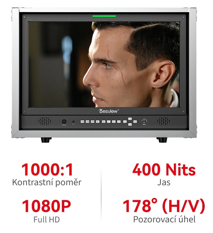 Displej 1080p s živými barvami