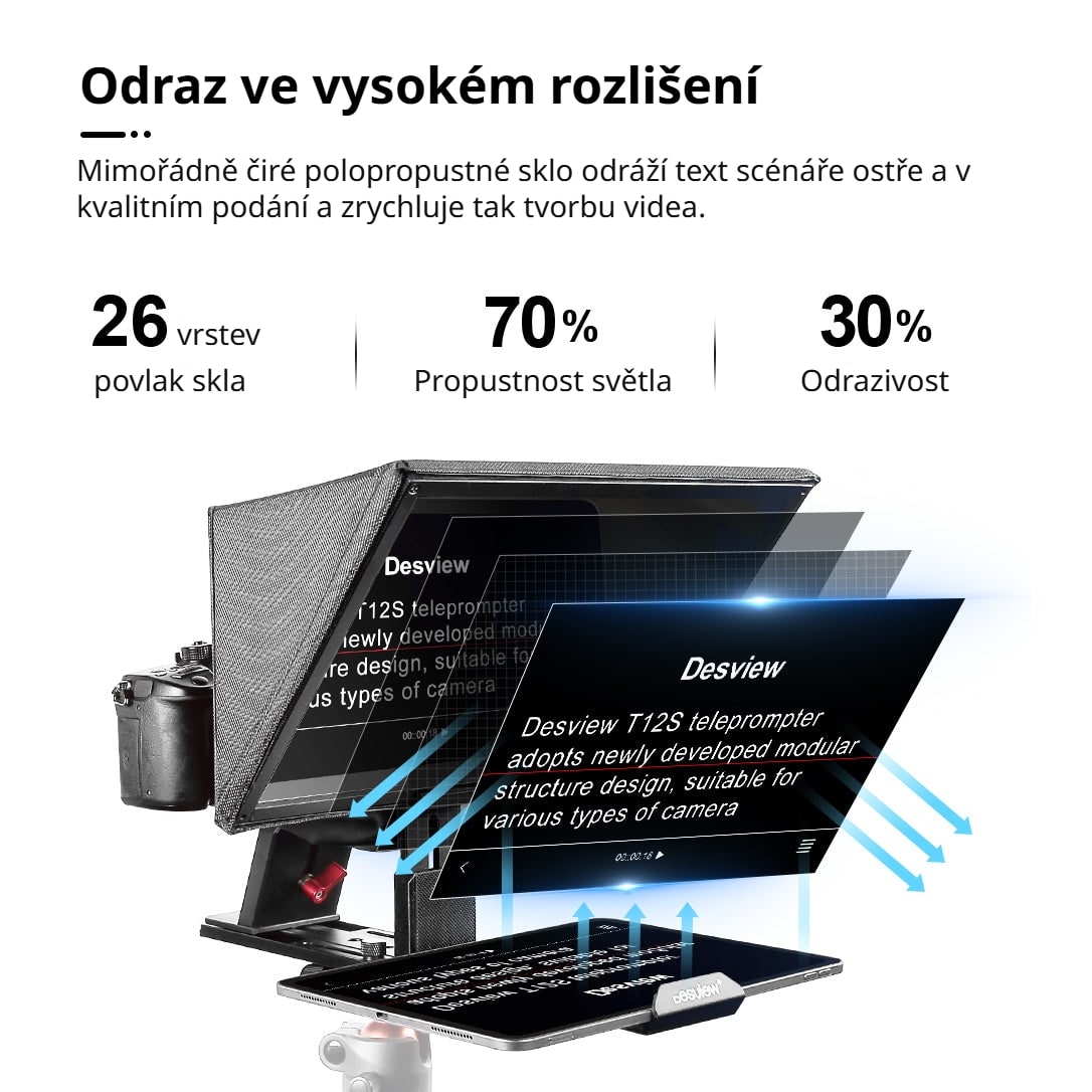 Polopropustné sklo 70/30